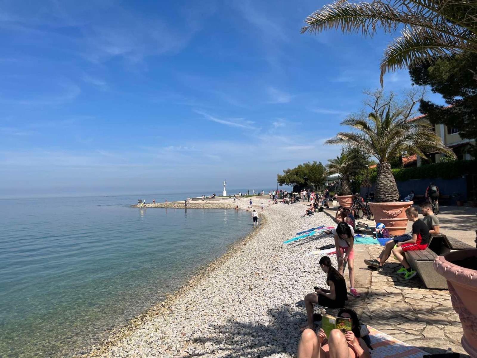 First Row To The Sea - Maremi Izola Apartment Terrace Exterior foto